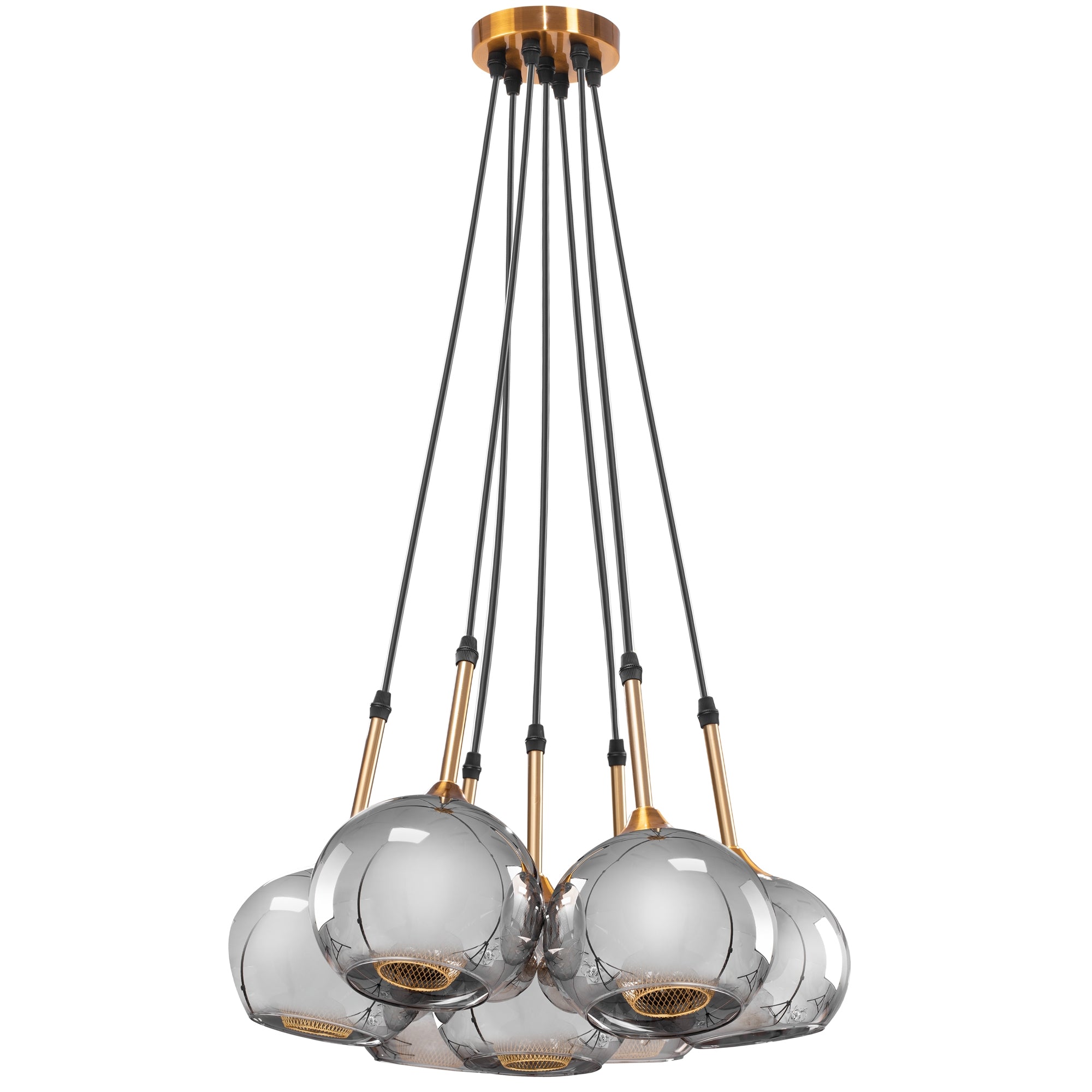 Lampa Sufitowa Wisząca Szklane Kule APP898-7CP  1
