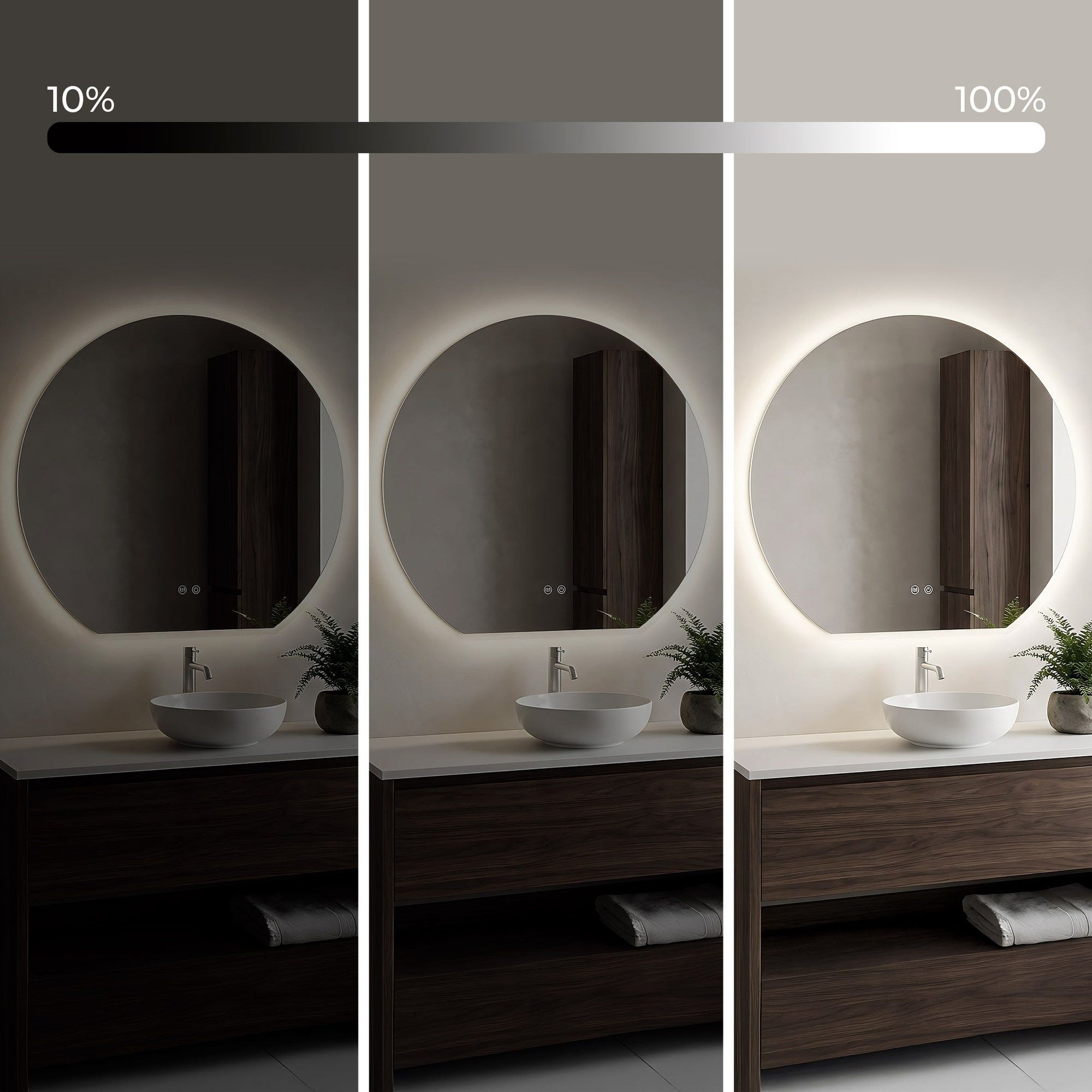 Lustro ścienne LED 90cm Fabio  5