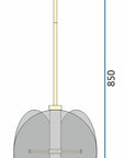 Lampa Sufitowa Wisząca Czarna App1675-cp Round  8