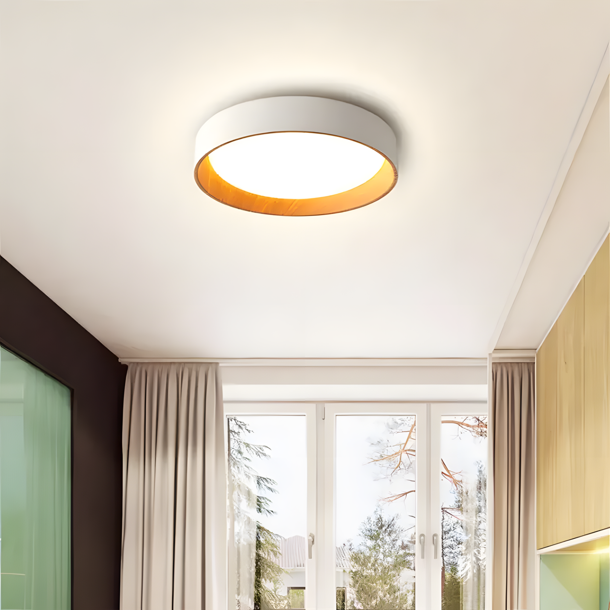 Lampa Sufitowa Plafon G115-c 40cm Wood  4