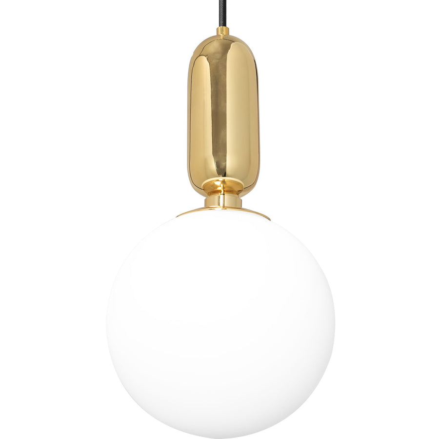 Lampa Sufitowa Wisząca Szklana Metalowa  APP474-1CP Złota