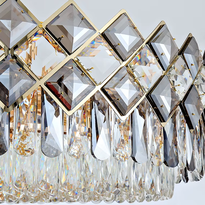 Lampa Kryształowa Wisząca APP1540-8CP60 Gold  4