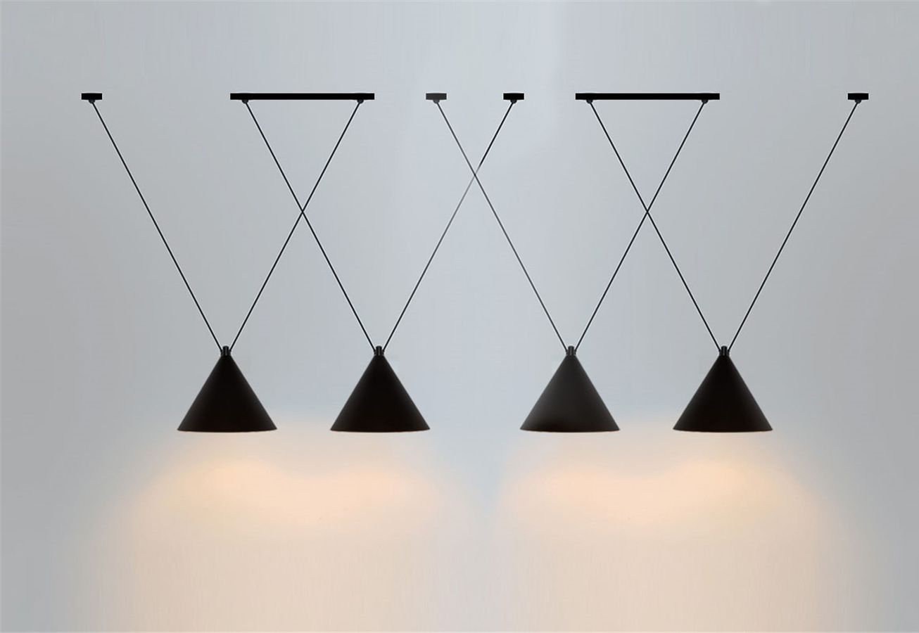 Lampa sufitowa wisząca w stylu loft APP548-2CP Czarna