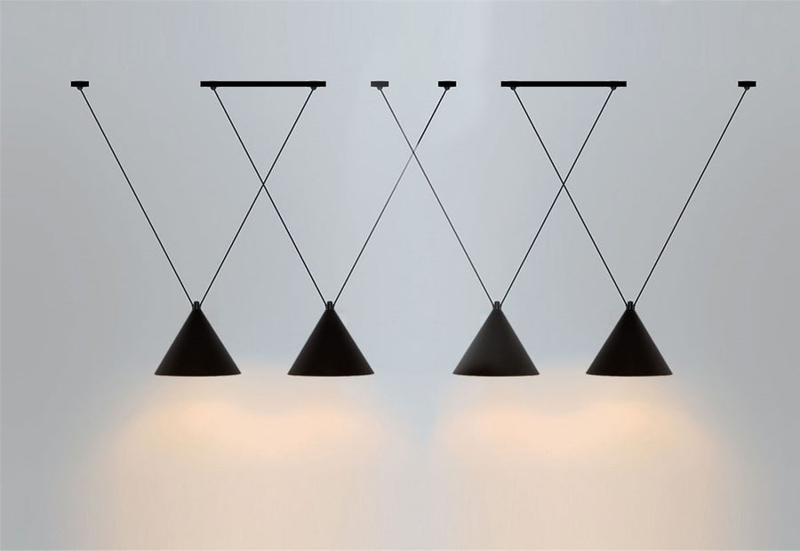 Lampa sufitowa wisząca w stylu loft APP548-2CP Czarna