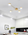LAMPA SUFITOWA 4-RAMIENNA LED APP520-4C Złota