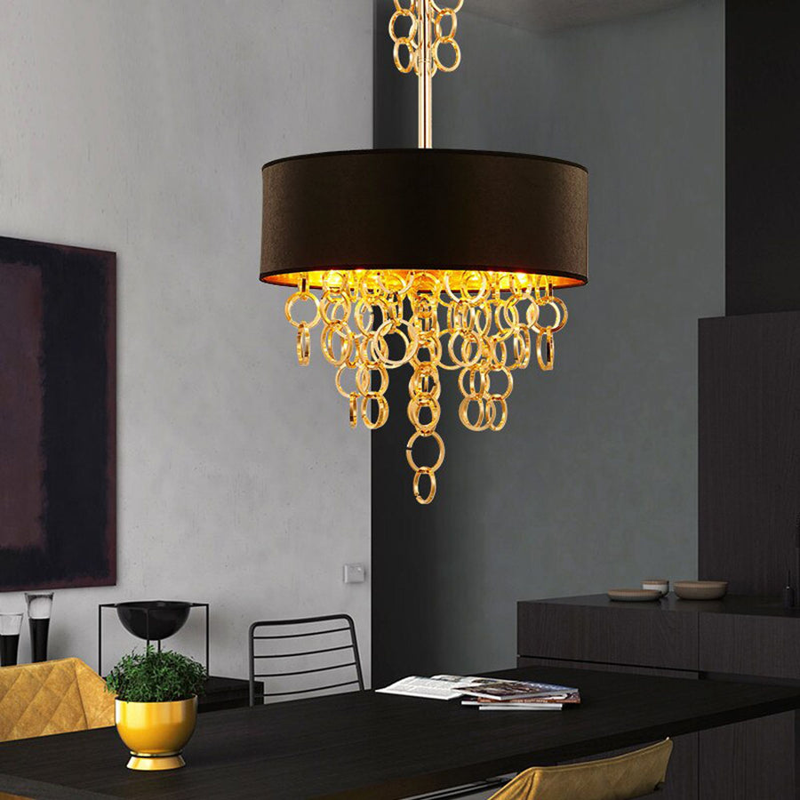 Lampa Wisząca 45cm APP683-3CP Czarna