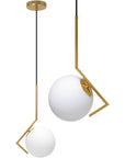 Lampa Sufitowa Wisząca Nowoczesna Szklana APP429-1CP Złota