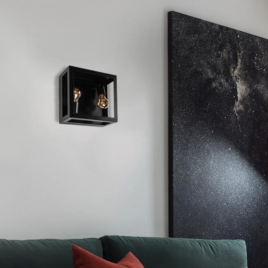 LAMPA ŚCIENNA KINKIET APP1305-2W CZARNA  7