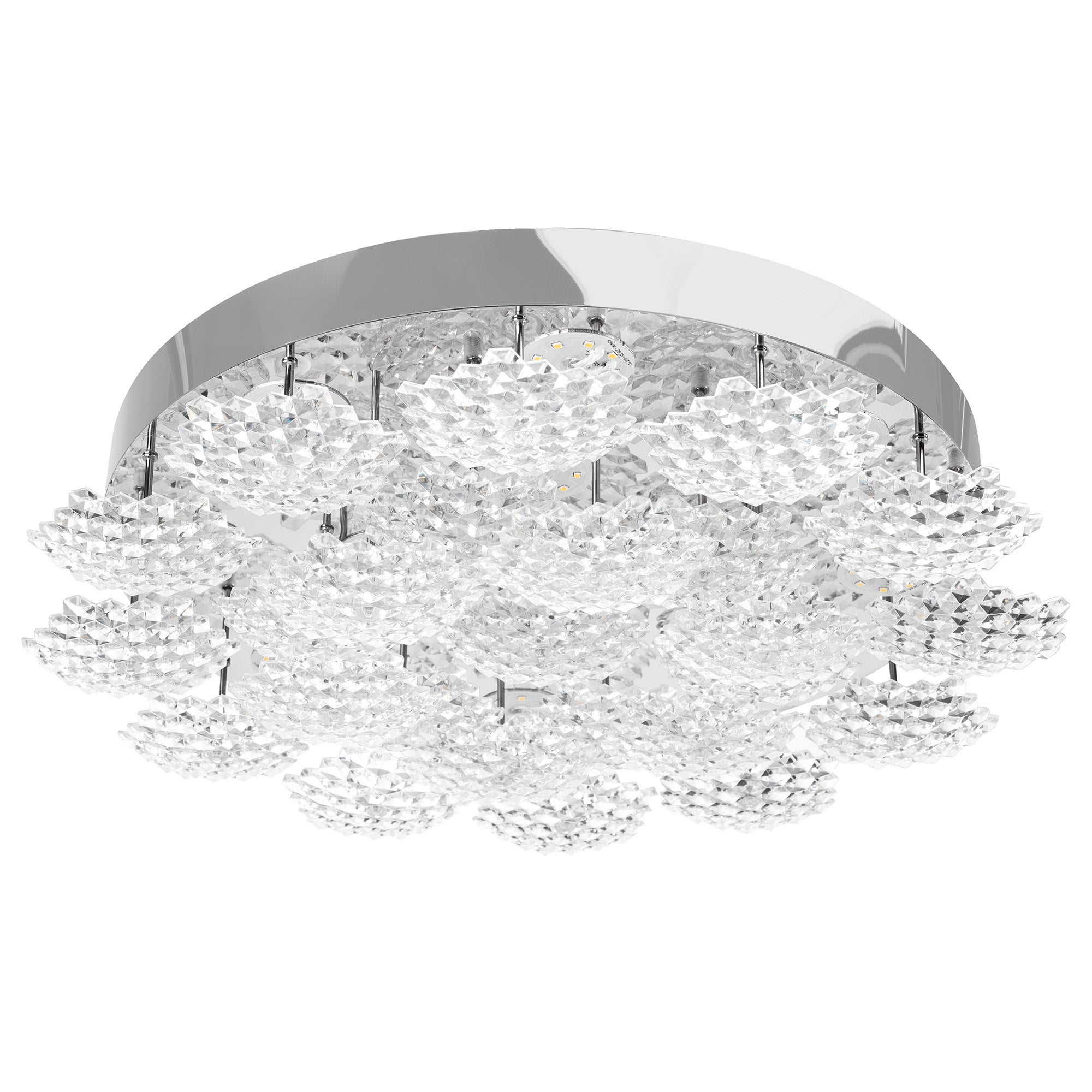 Plafon Led Kryształowy Ms014-c Chrome  1