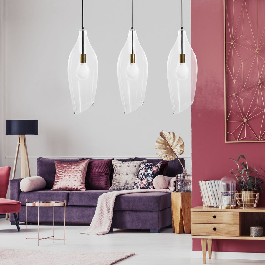Lampa Sufitowa Szklana Modern APP892-1CP