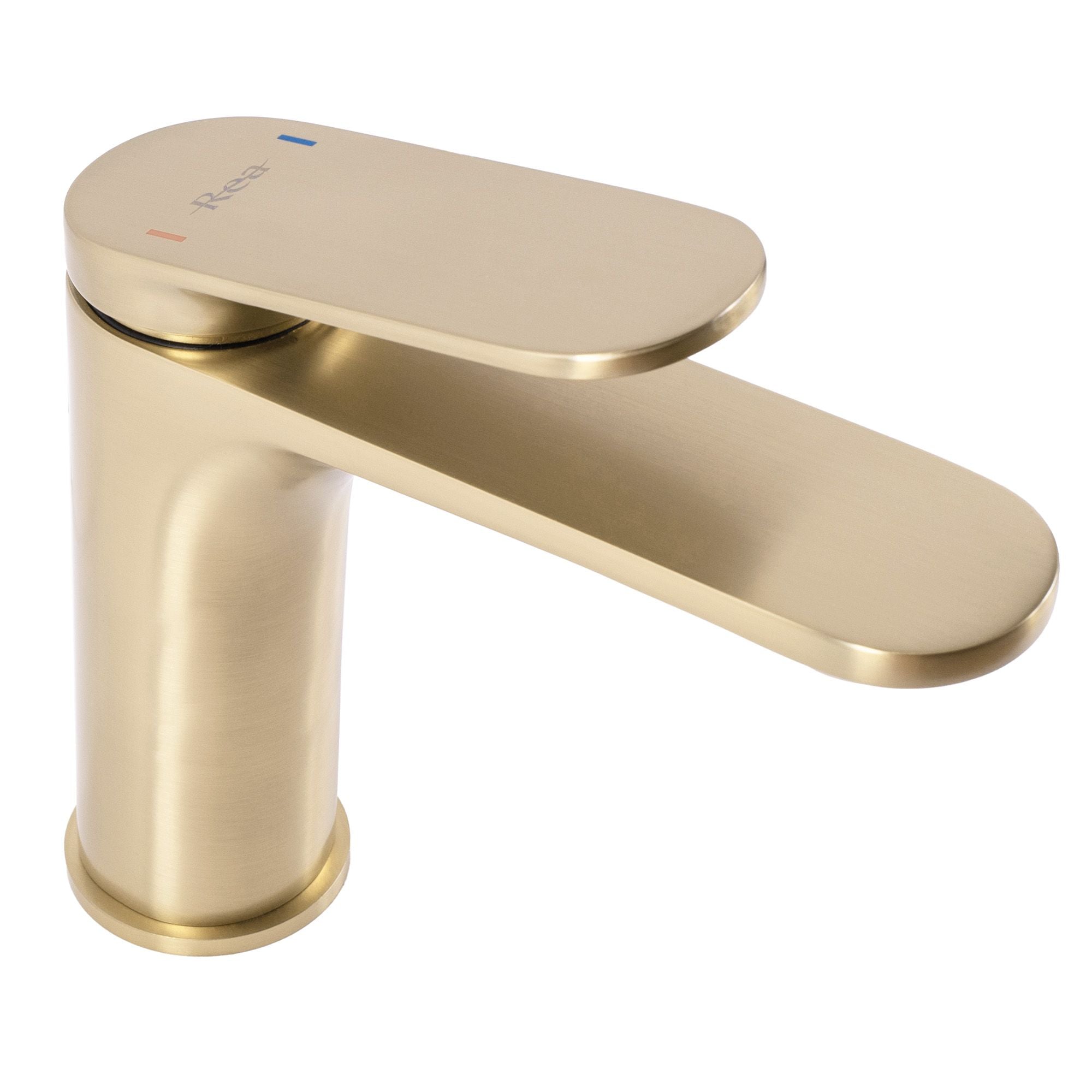 Bateria Umywalkowa REA Marco Brush Gold Złota Szczotkowana Niska