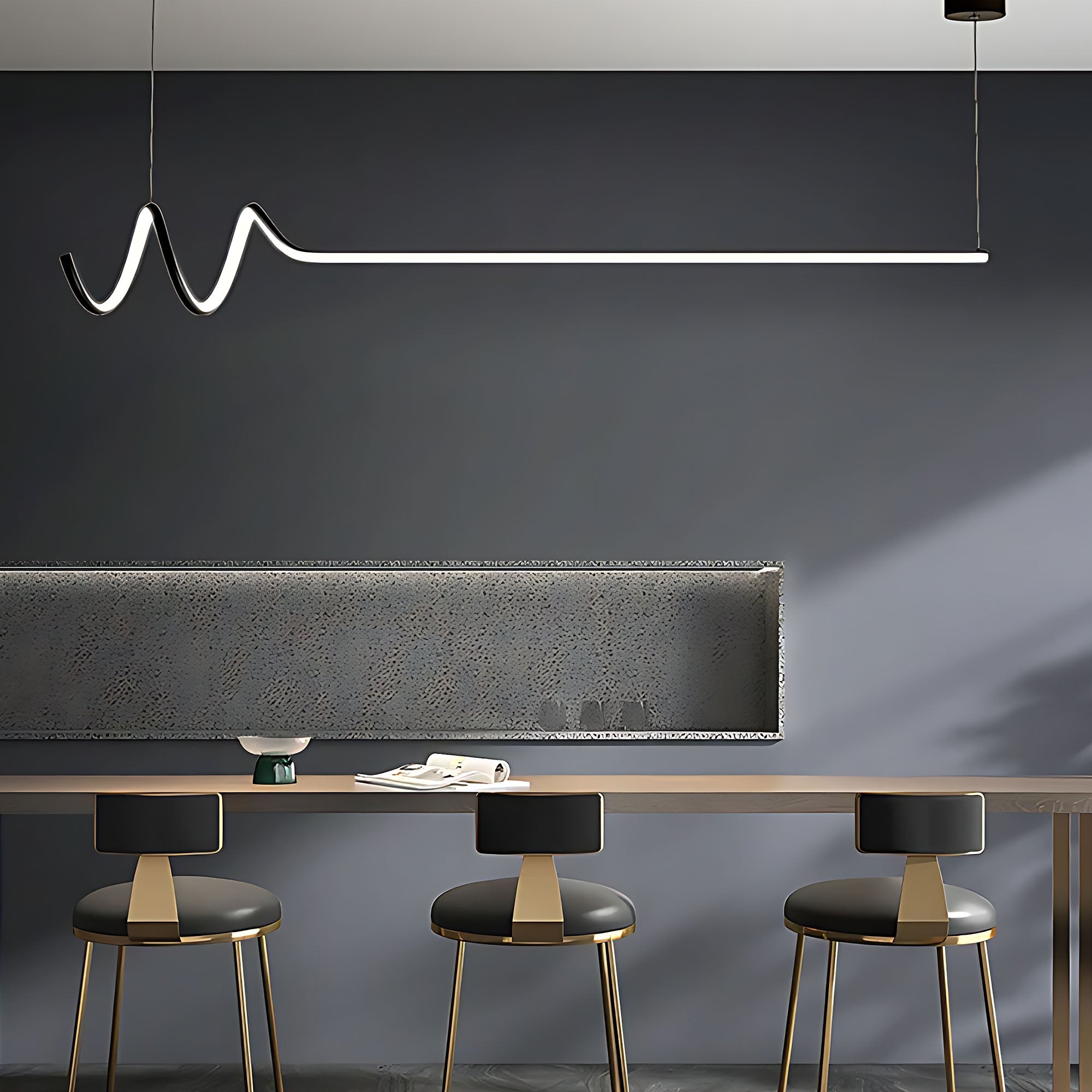 Lampa Wisząca Lhj030-cp 120cm Black  13