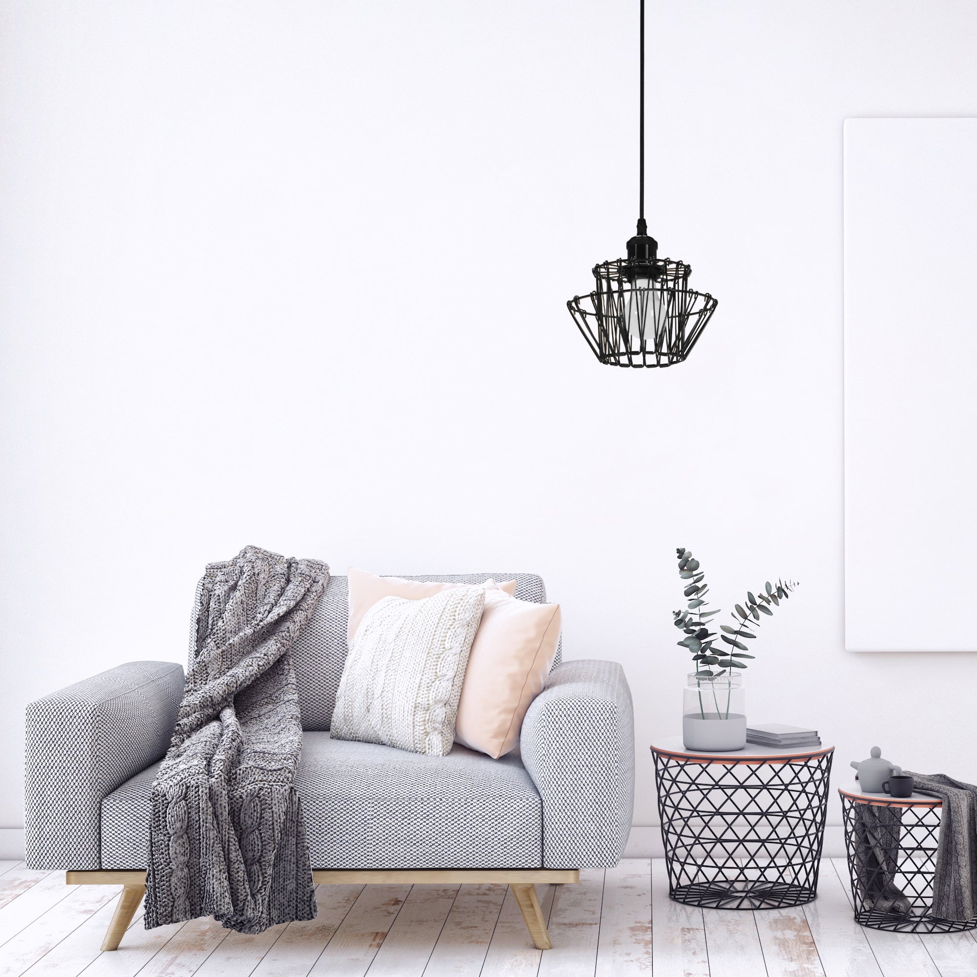 Lampa Sufitowa Wisząca APP941-1CP Set 36cm Czarna  6