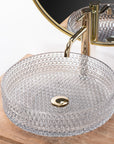 Umywalka nablatowa Rea Cristal Transparent 39