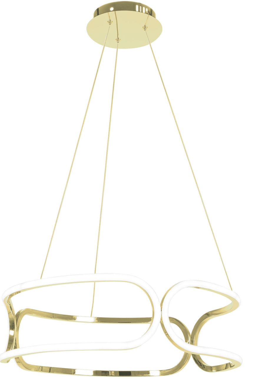 LAMPA SUFITOWA Z PILOTEM PLAFON LED APP791-CP TRIO Złota