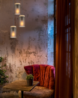 Lampa Sufitowa Wisząca APP1811-3CPR Frosted Grey  7