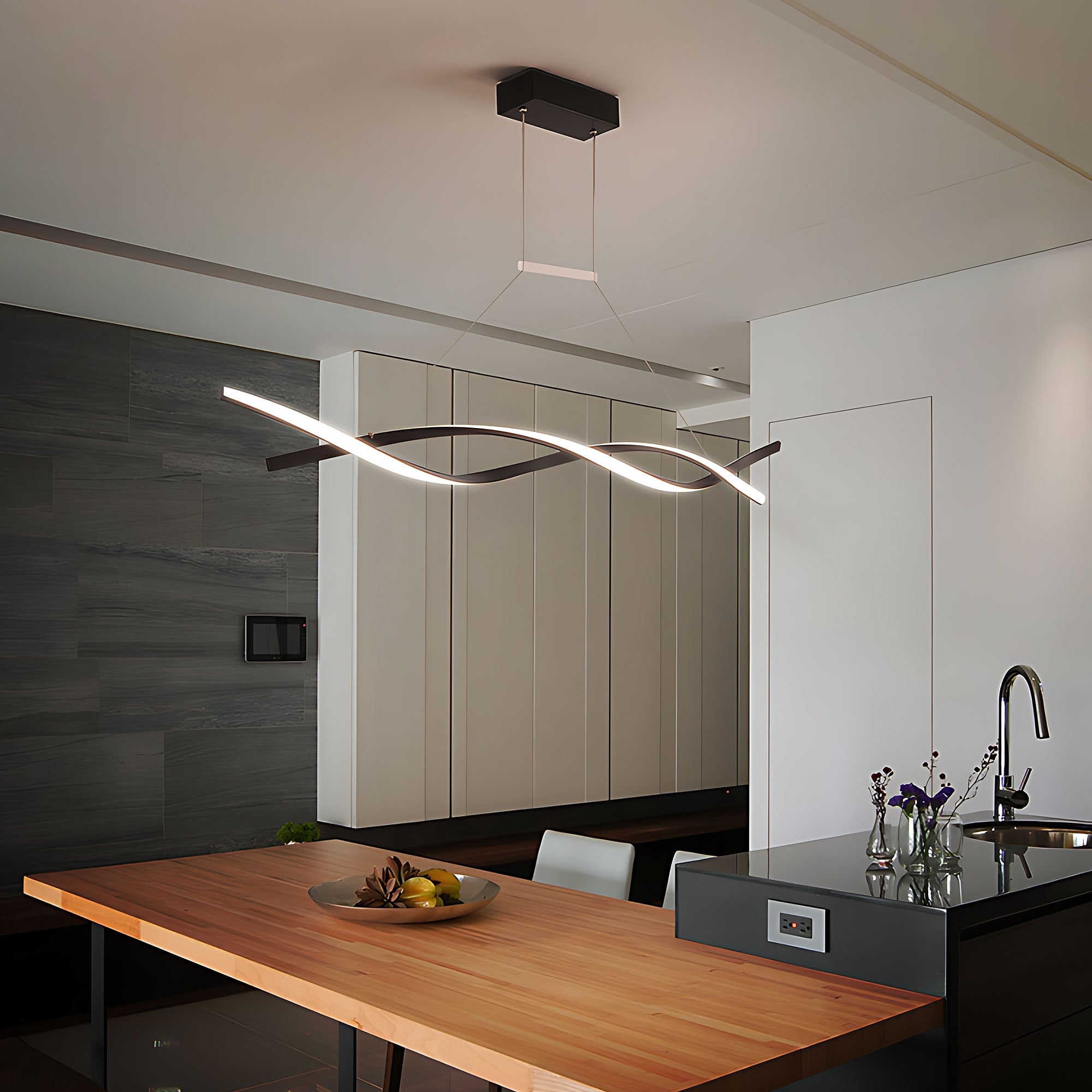 Lampa Sufitowa Wisząca Led Lhj020-cp Czarna  11