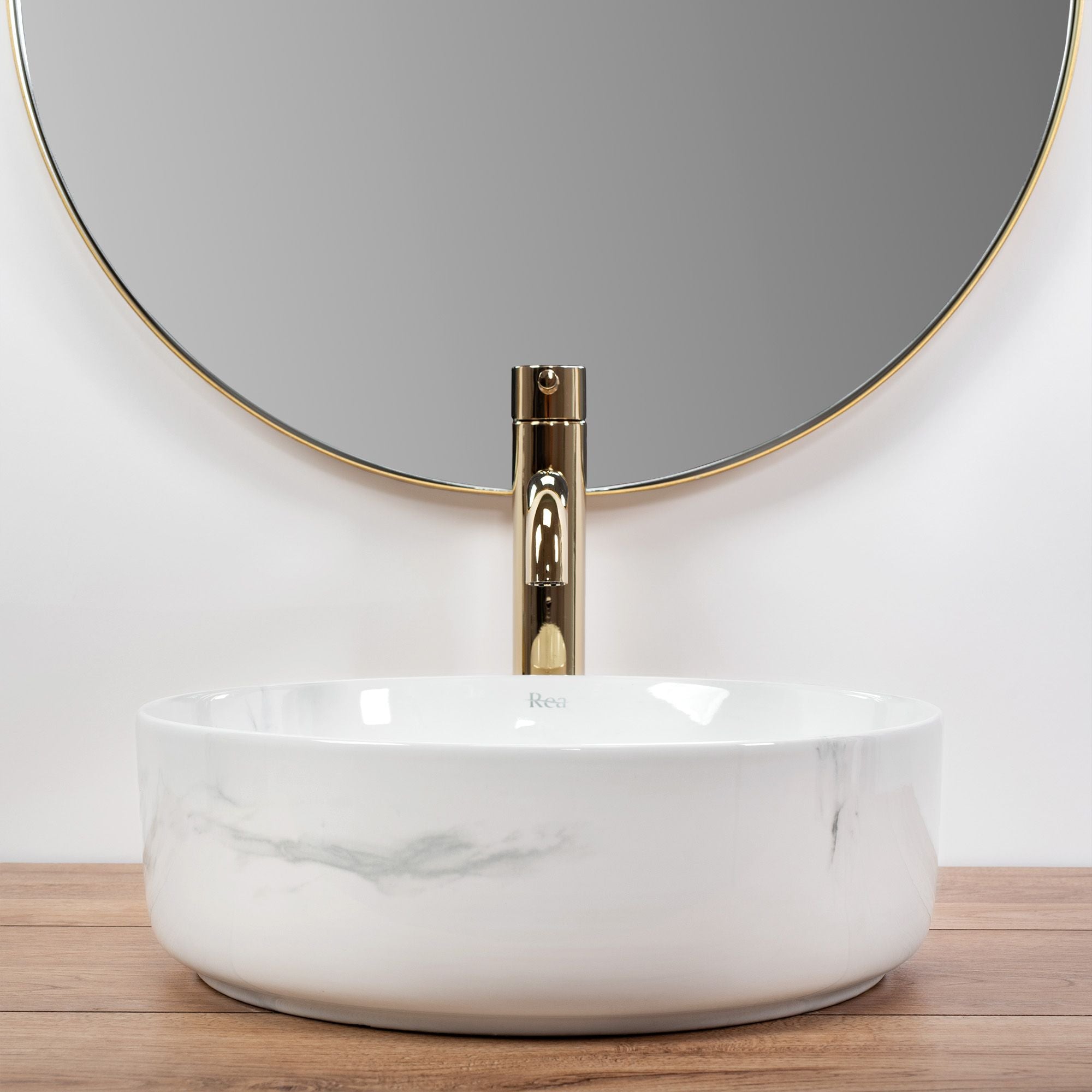 Umywalka nablatowa Rea Sami Nature Marble