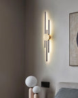 LAMPA ŚCIENNA KINKIET LED APP1437-W CZARNA/ZŁOTA