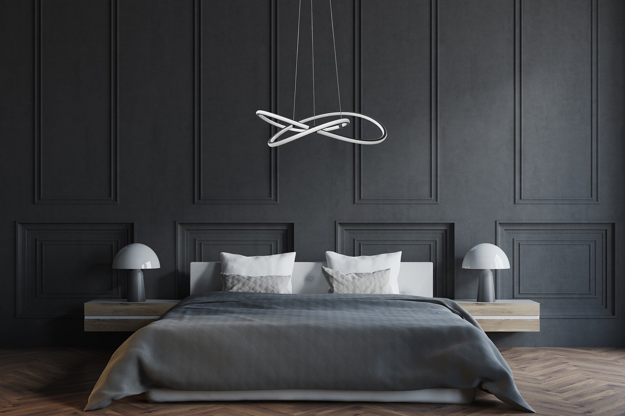 Lampa Wisząca APP1193-CP Czarna  6