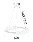 Lampa Wisząca Led App1553-cp Gold  8