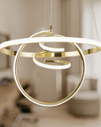 Lampa Wisząca Led G066-cp Złota  2
