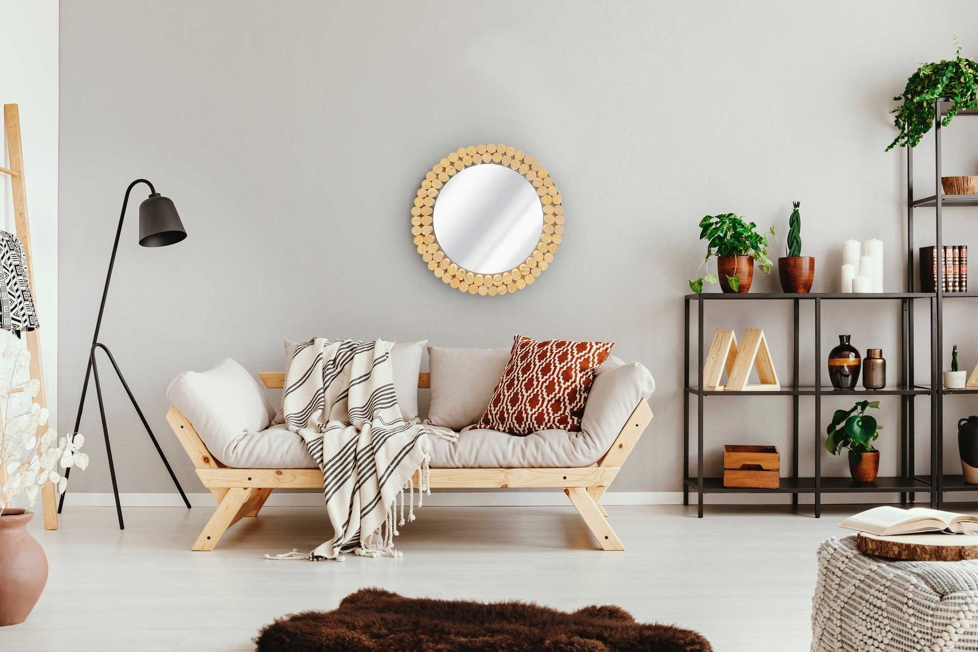 Lustro Ścienne Boho 36cm Klna-mr01  4