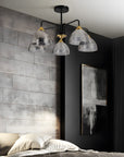 Lampa Sufitowa Wisząca G085-5c Czarna Lustrzana  5