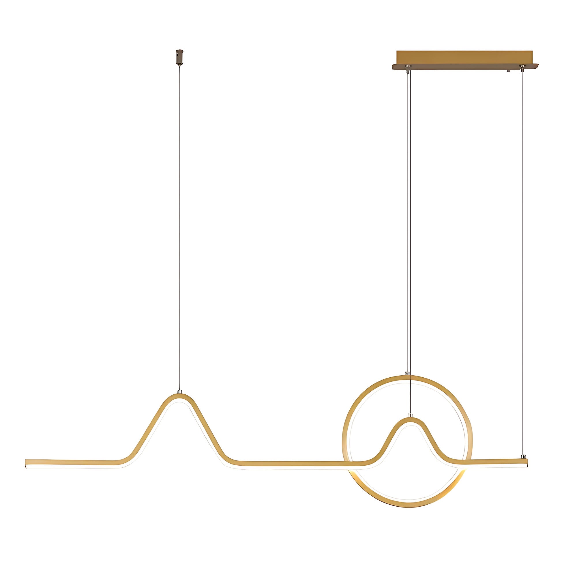 Lampa Wisząca Led Lhj022-cp 120 Cm Złota  1