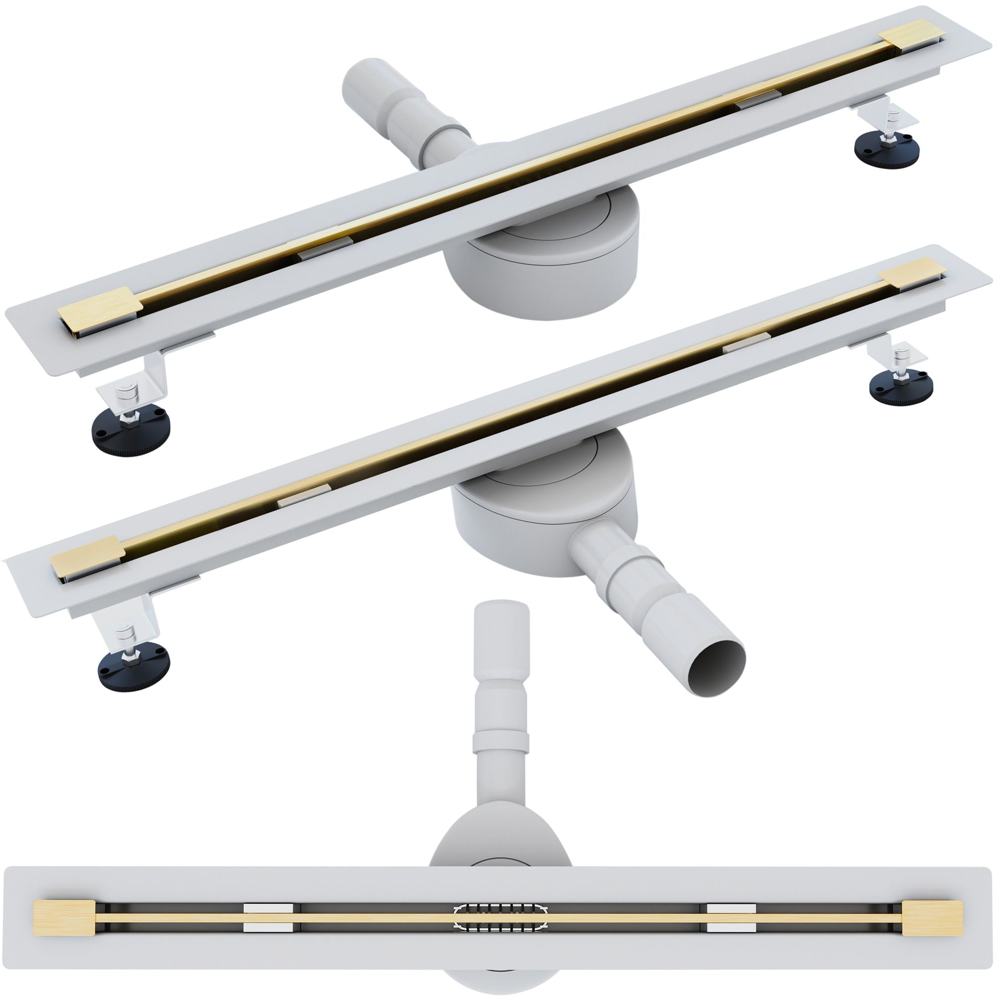 Odpływ Liniowy REA NEO ULTRA SLIM PRO Złoty Szczotkowany 60