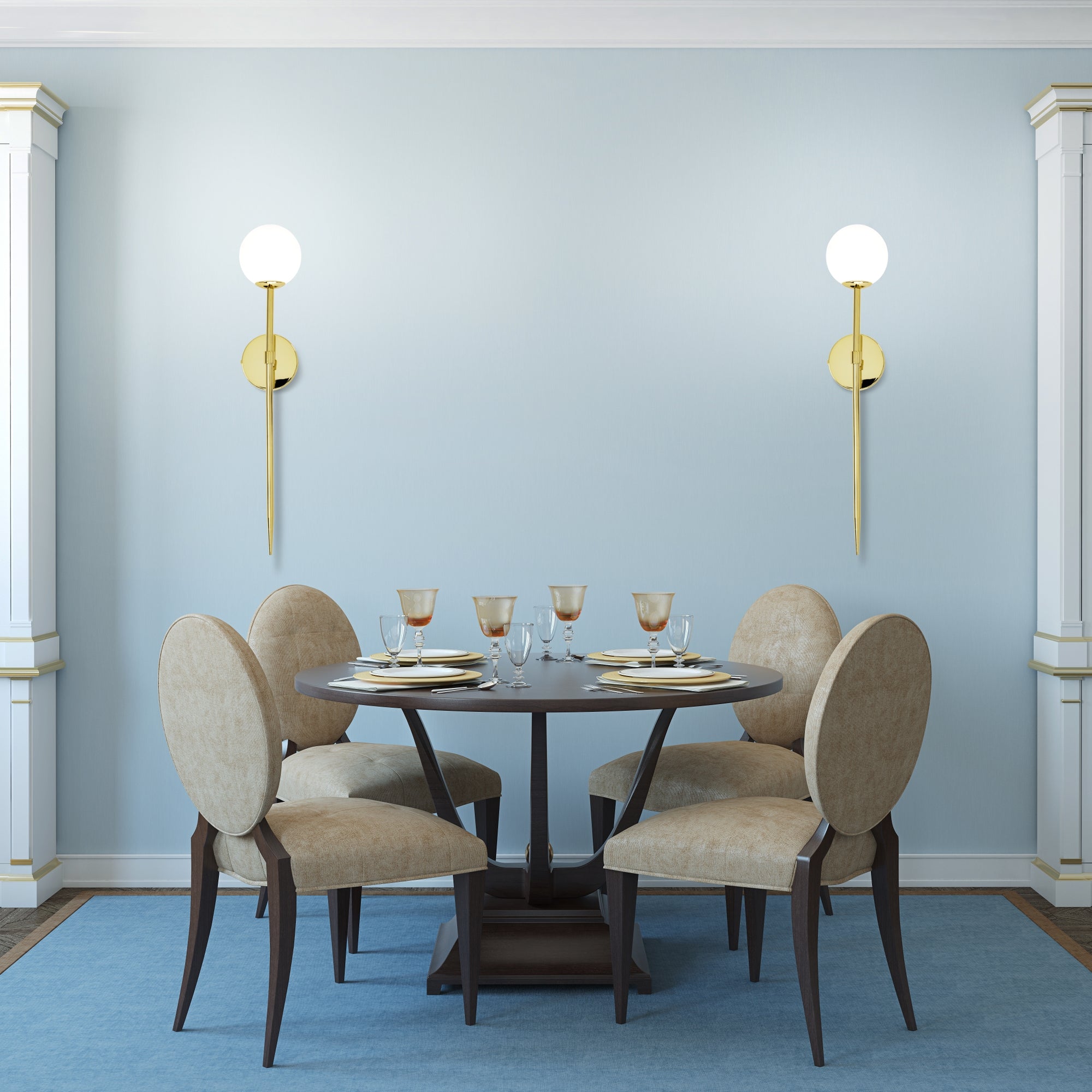 LAMPA KINKIET 75cm APP580-1W ZŁOTY  4