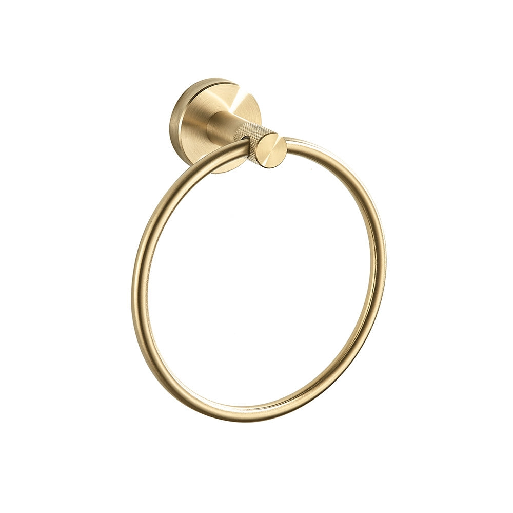 Wieszak łazienkowy RING 6610 Modern Złoty Szczotkowany  1