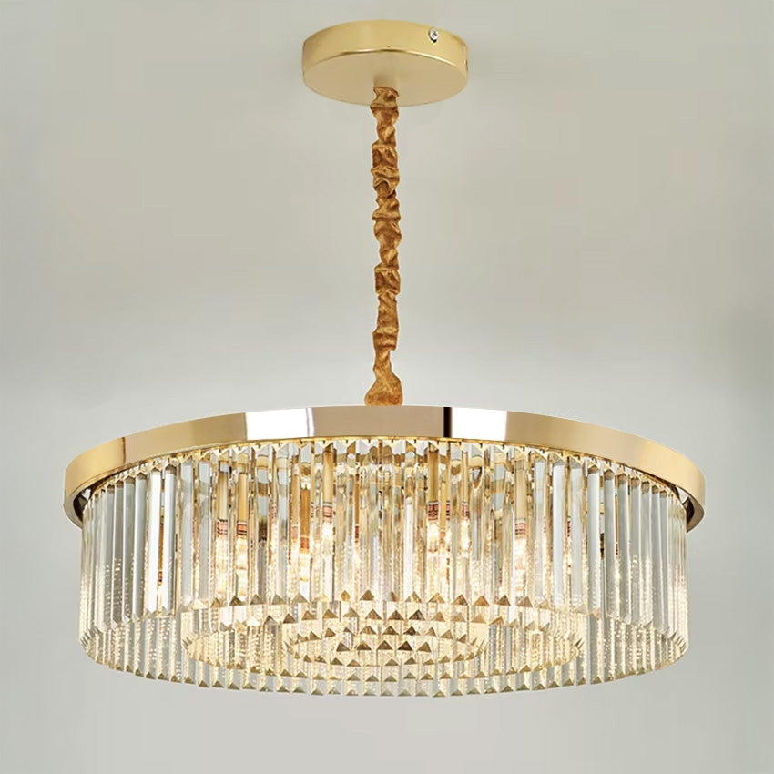 Lampa kryształowa wisząca APP1531-8CP4 Złota  6