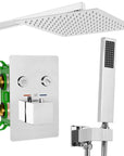 Zestaw Prysznicowy Podtynkowy FENIX DAVIS CHROM z termostatem + BOX