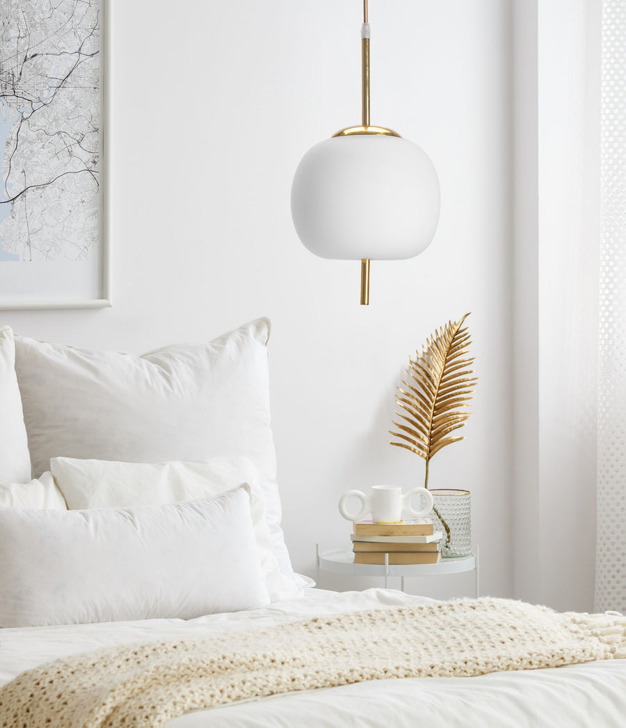 Lampa Sufitowa Wisząca Szklana Kula APP669-1CP Złota