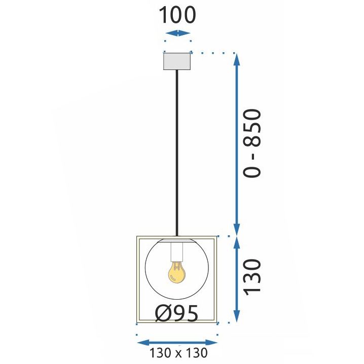 Lampa Wisząca APP1165-1CP GOLD WHITE