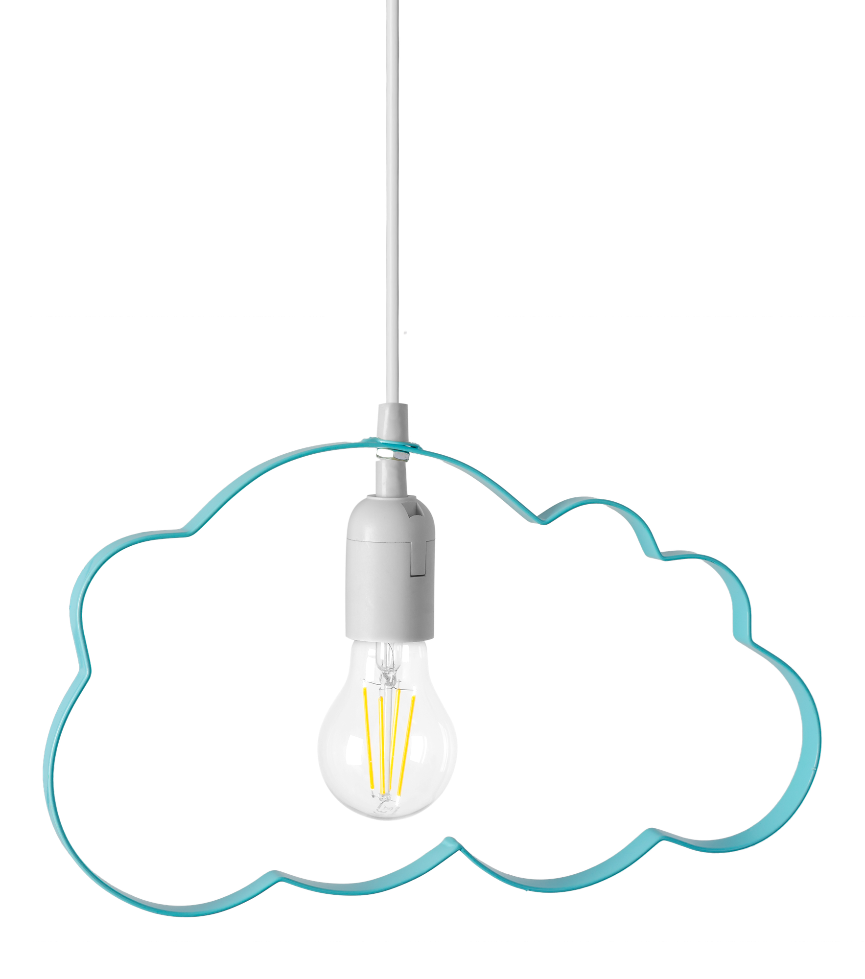 LAMPA WISZĄCA CHMURKA BŁĘKITNA  4
