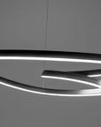 Lampa Sufitowa Wisząca Loop LED + Pilot APP796-cp Czarna