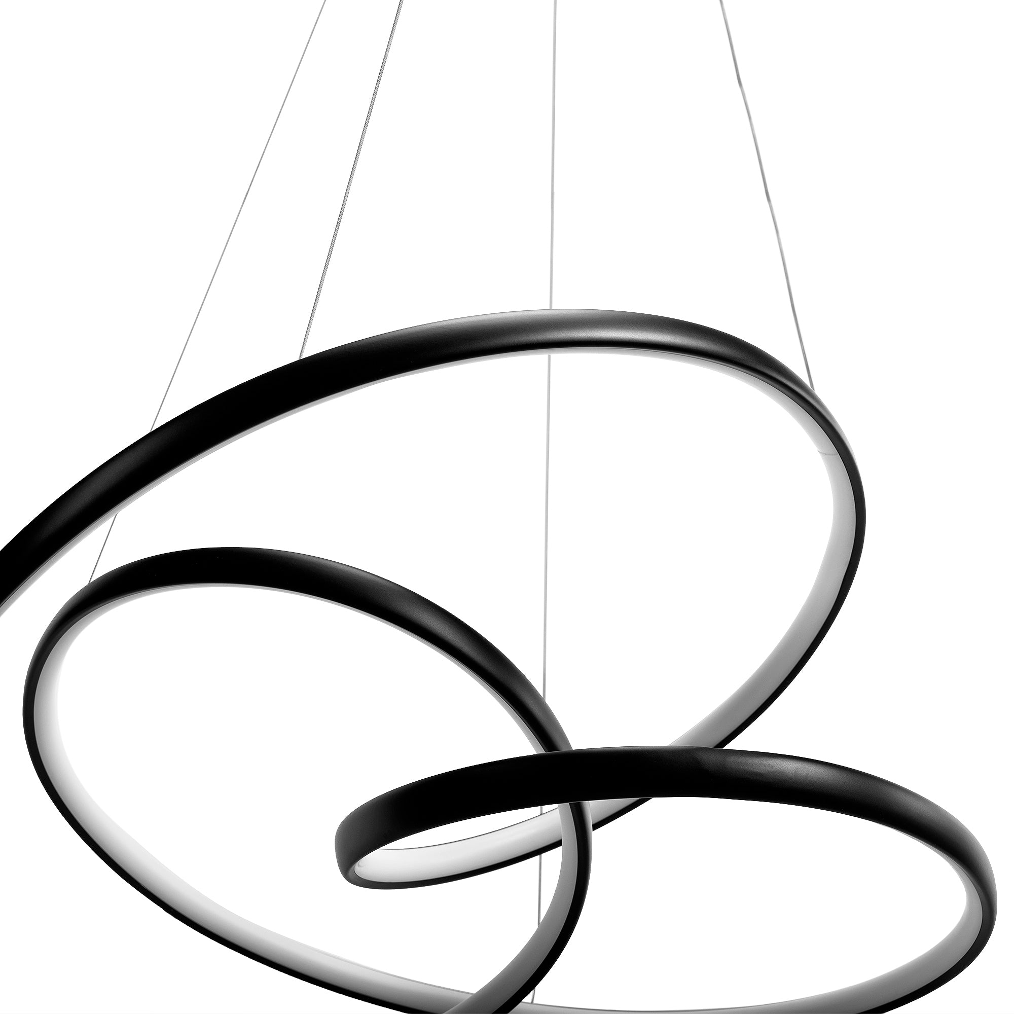 Lampa Sufitowa Wisząca Led G006-cp Czarna + Pilot  4