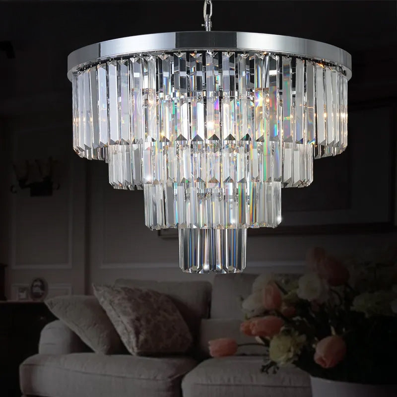 Lampa kryształowa wisząca APP1534-8CPR Chrom  2