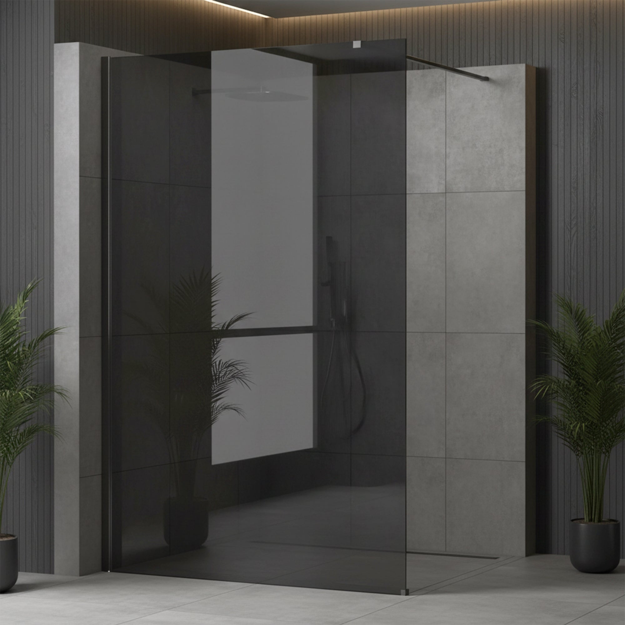 Kabina prysznicowa Walk-In Rea Flexi Grey / Tytan 80  4