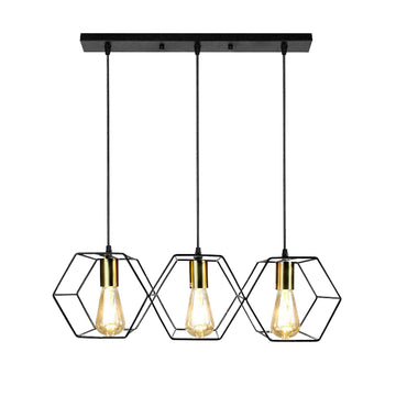 Lampa Wisząca APP1132-3CP Czarno Złota