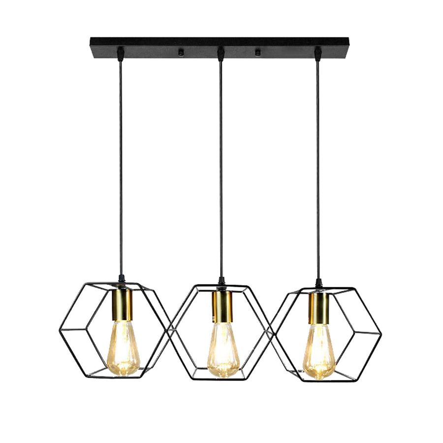 Lampa Wisząca APP1132-3CP Czarno Złota