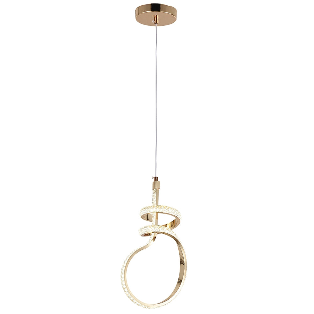 Lampa Wisząca Led G071-cp Złota  3