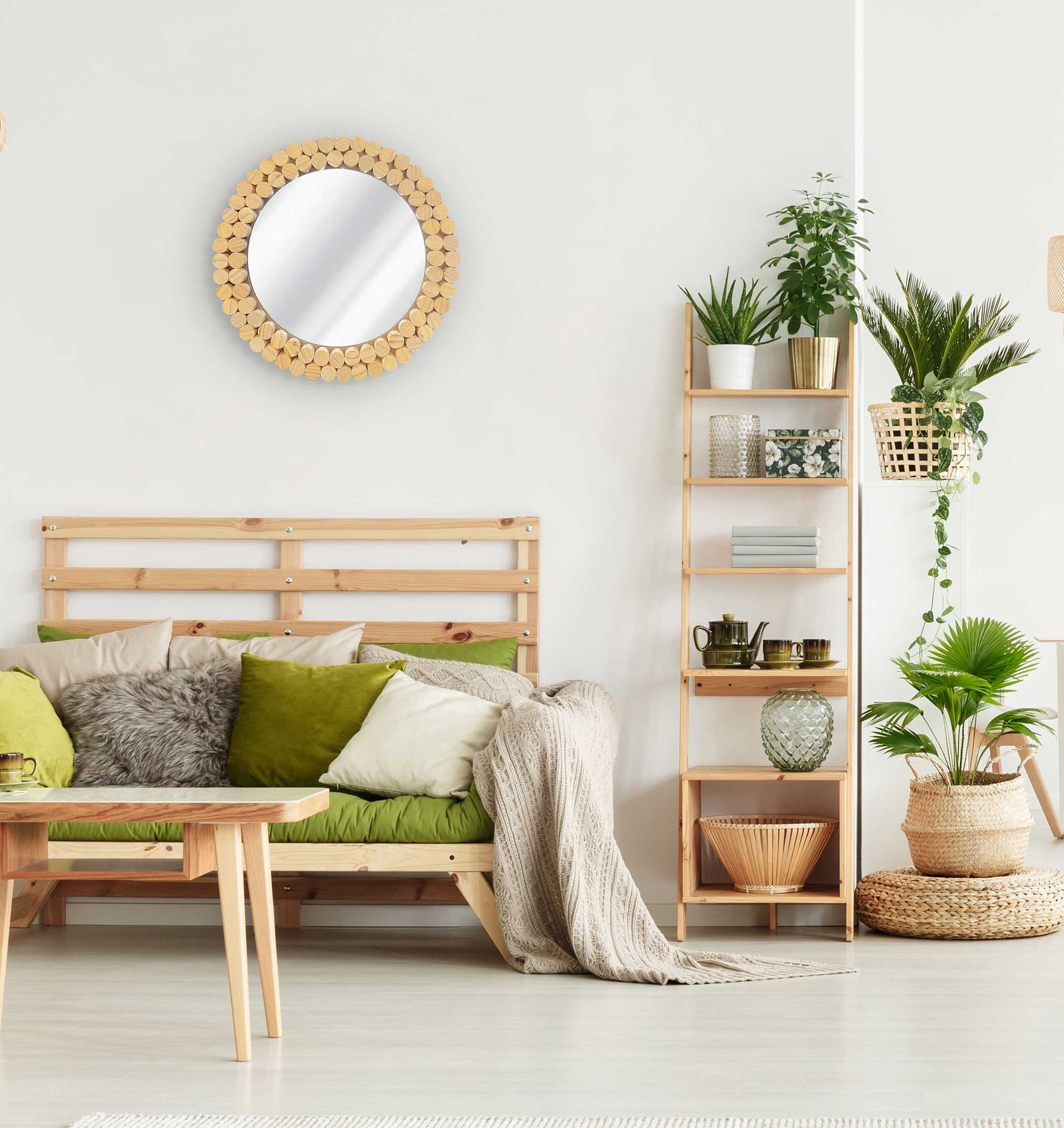 Lustro Ścienne Boho 36cm Klna-mr01  8