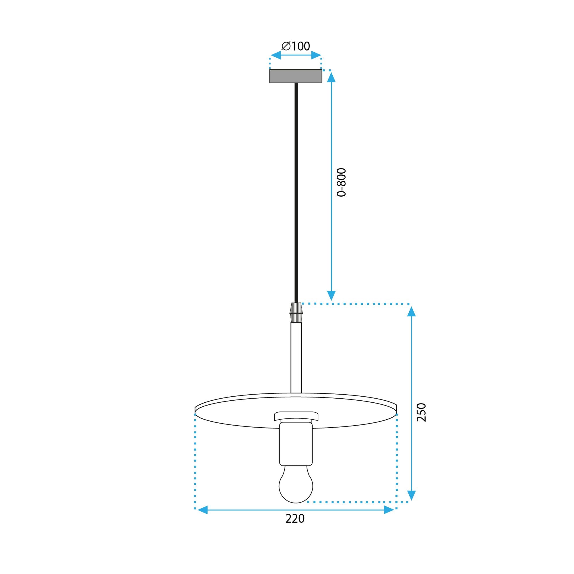 Lampa Wisząca APP1181-1CP