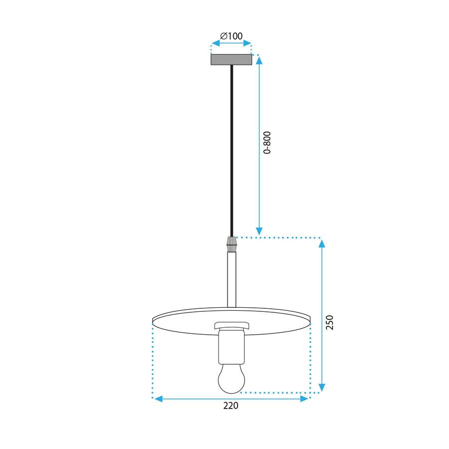Lampa Wisząca APP1181-1CP