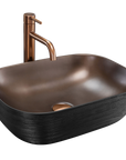 Umywalka nablatowa Rea Belinda COPPER BRUSH / Black  1
