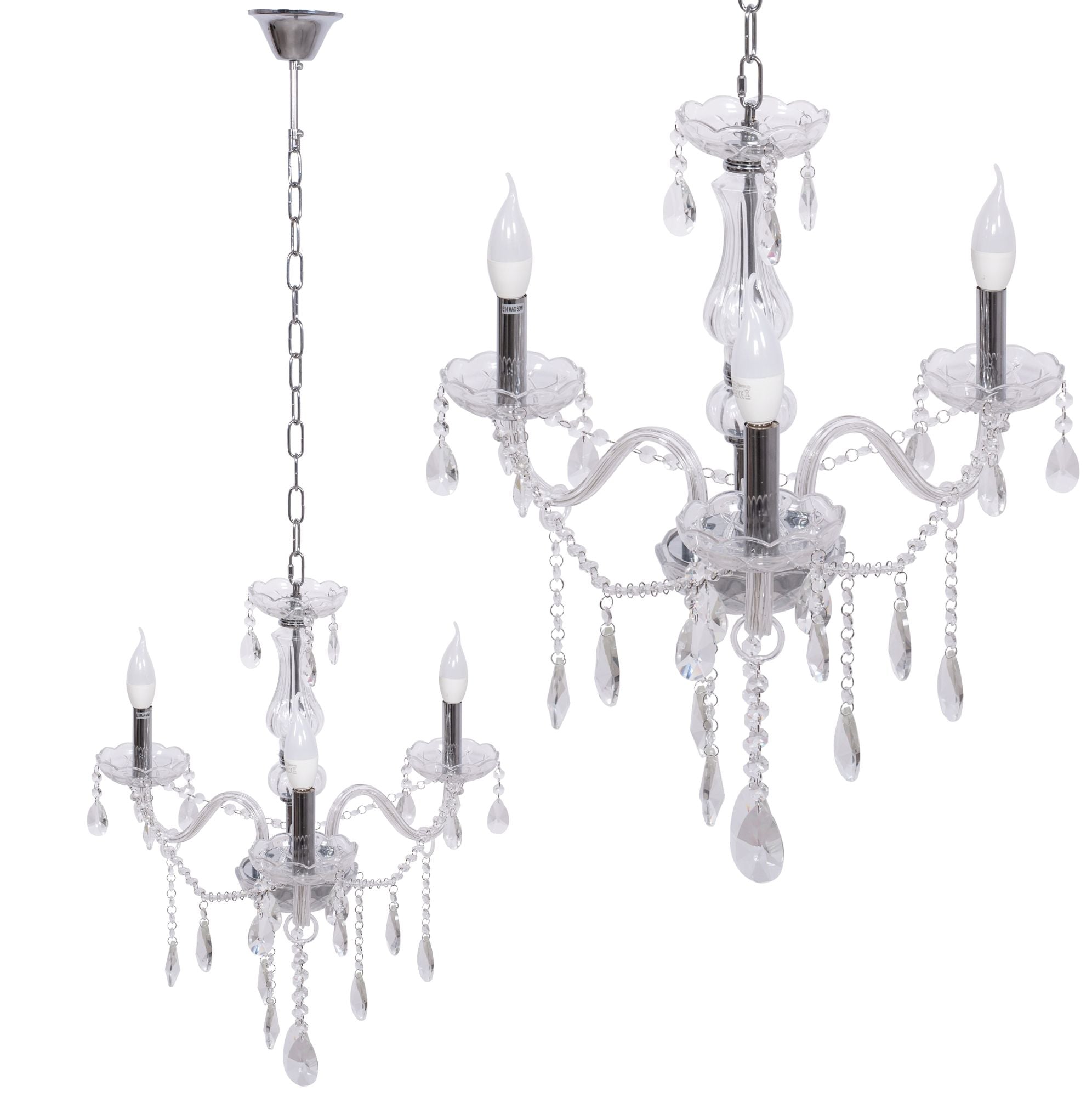 Lampa Kryształowa Żyrandol 300752