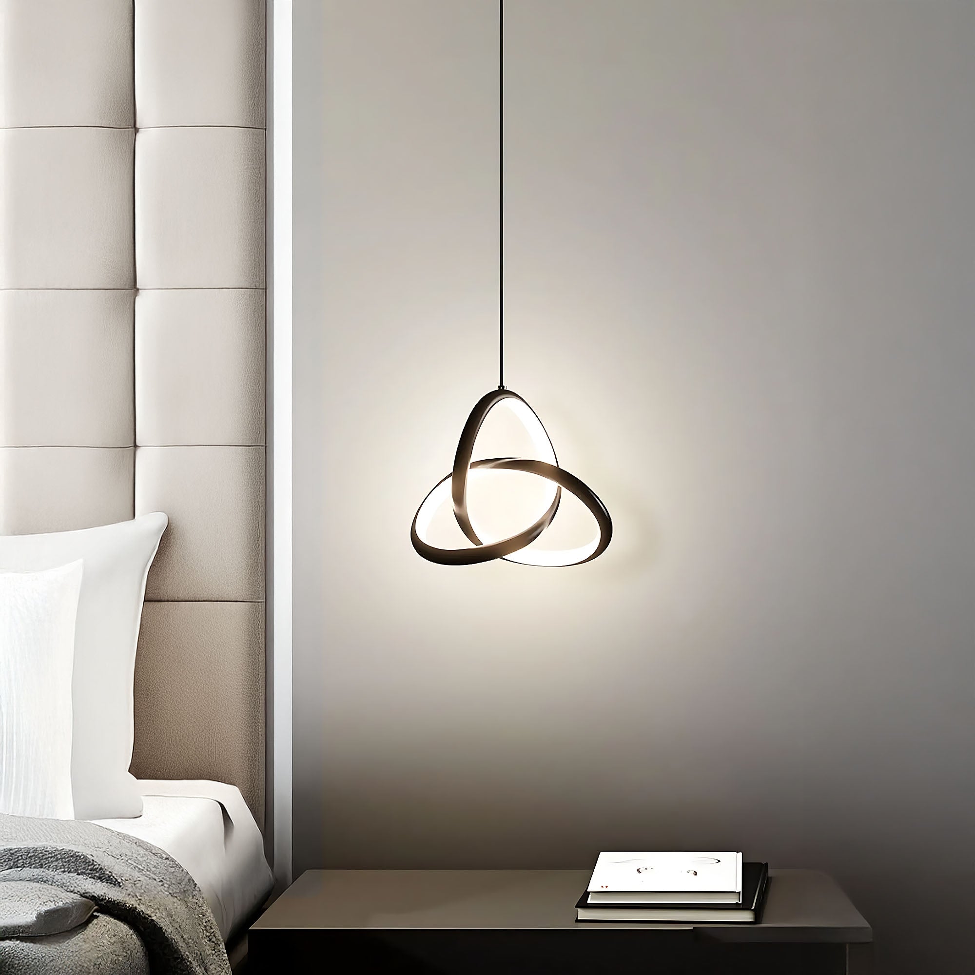 Lampa Sufitowa Wisząca Led App1784-cp Czarna  9